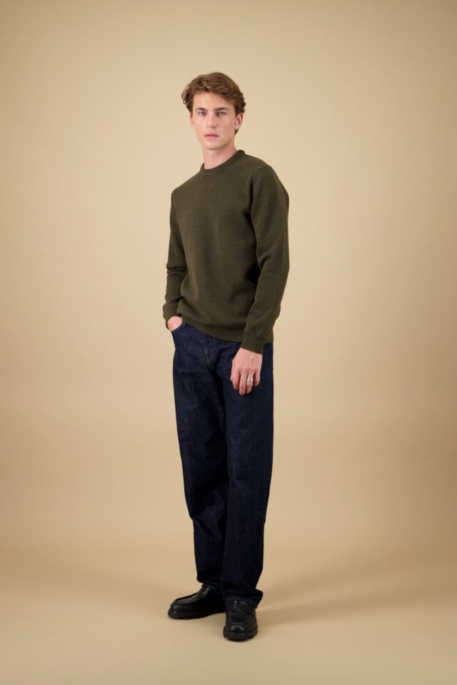 Nitto Knitwear - Pull Youri Col Rond - Kaki