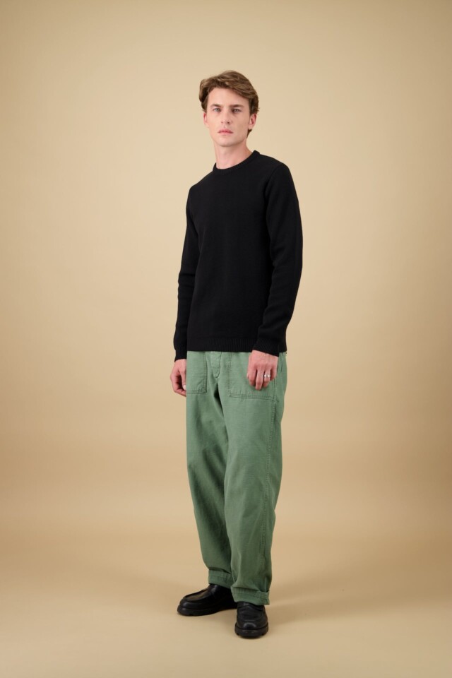 Nitto Knitwear - Pull Youri Col Rond - Noir