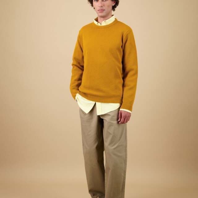 Nitto Knitwear - Pull Youri Col Rond - Ocre