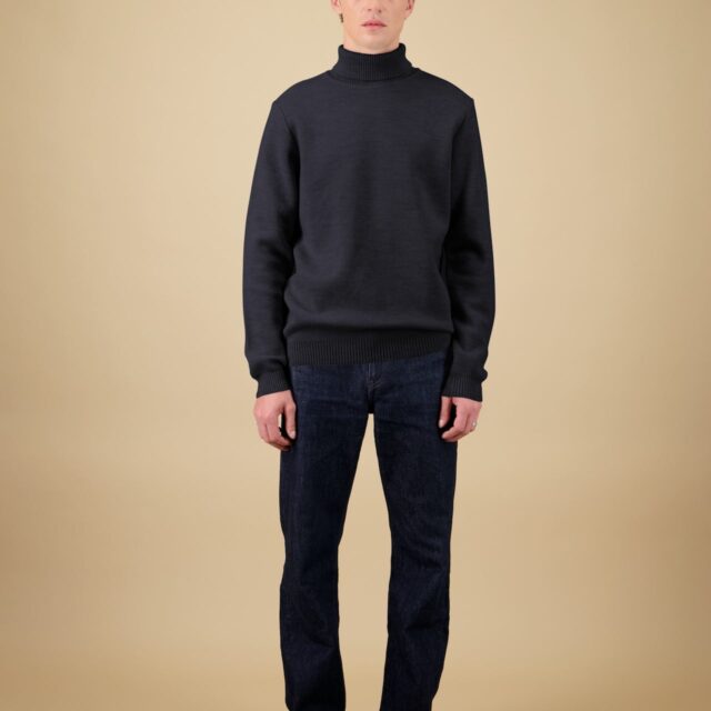 Nitto Knitwear - Pull Youri Col Roulé - Anthracite