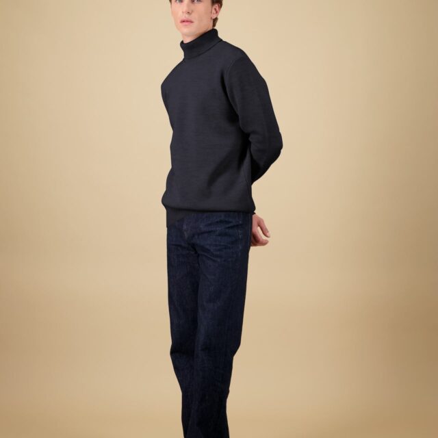 Nitto Knitwear - Pull Youri Col Roulé - Anthracite