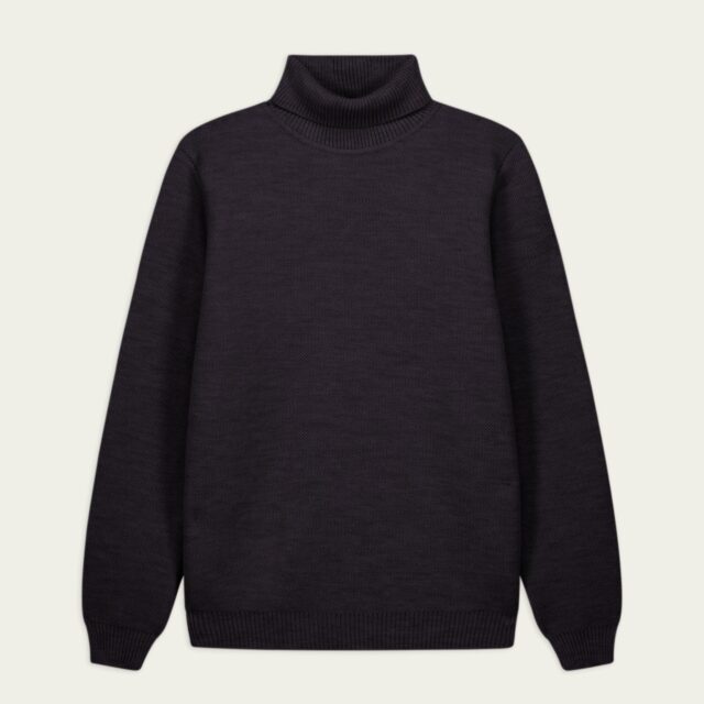 Nitto Knitwear - Pull Youri Col Roulé - Anthracite