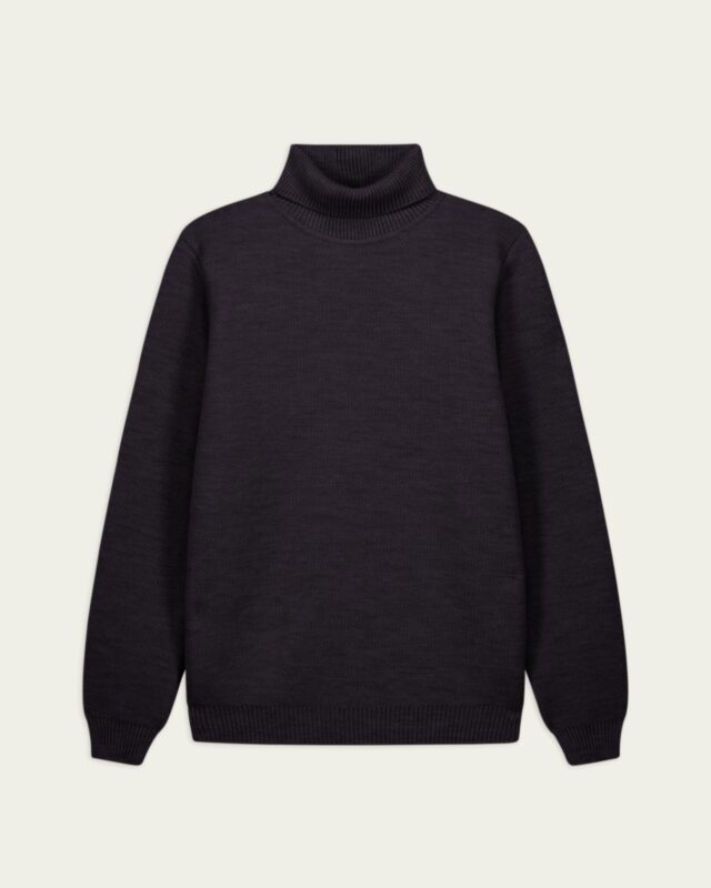 Nitto Knitwear - Pull Youri Col Roulé - Anthracite