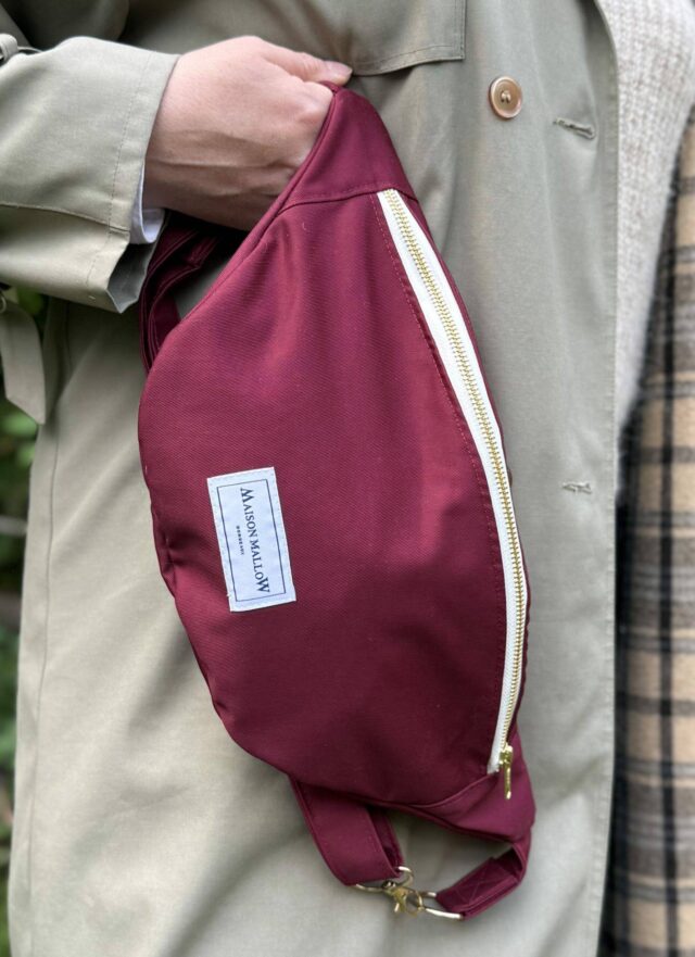 Maison Mallow - Sac Banane Bordeaux