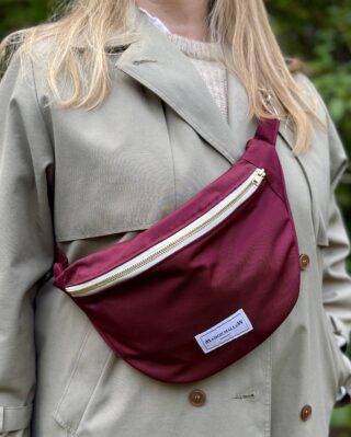 MAISON MALLOW - Sac Banane Bordeaux