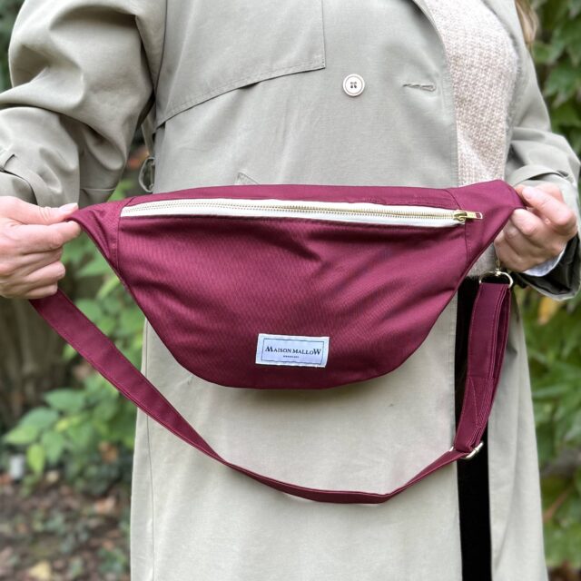 Maison Mallow - Sac Banane Bordeaux