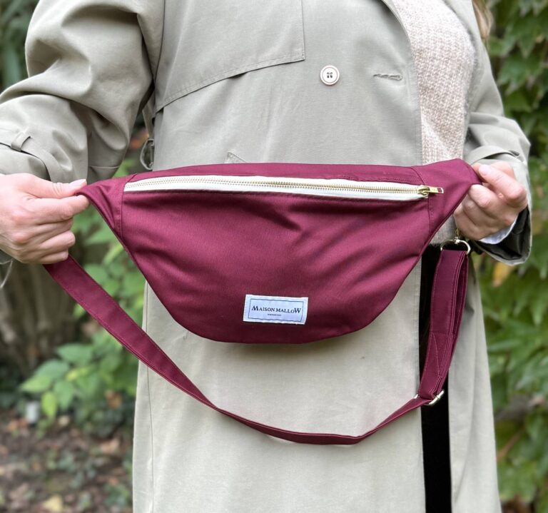 Maison Mallow - Sac Banane Bordeaux