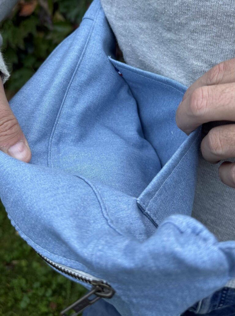 Maison Mallow - Sac banane jean bleu clair