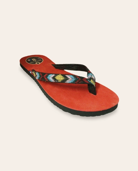 Couleur Tong - Tong Cuir MAYA Corail