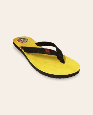 Couleur Tong - Tong Cuir MOOREA Jaune