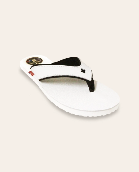 Couleur Tong - Sandales Cuir SPERONE Blanc