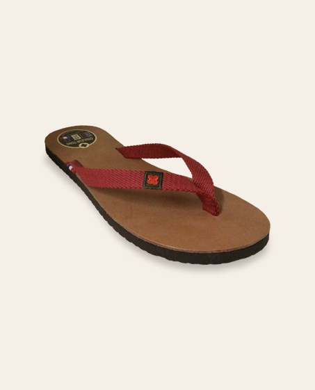 Couleur Tong - Tong TIARE Tannage Végétal Bordeaux