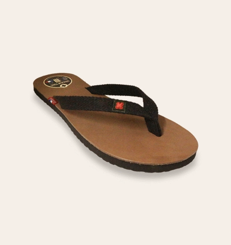 TONG CUIR TANNAGE VEGETAL TIARE CHOCOLAT 2 Couleur Tong - Tong Cuir Tannage Végétal TIARE Chocolat – 40-41