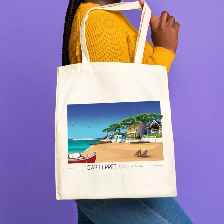 Foliove - Tote Bag Cap Ferret Village de l’Herbe