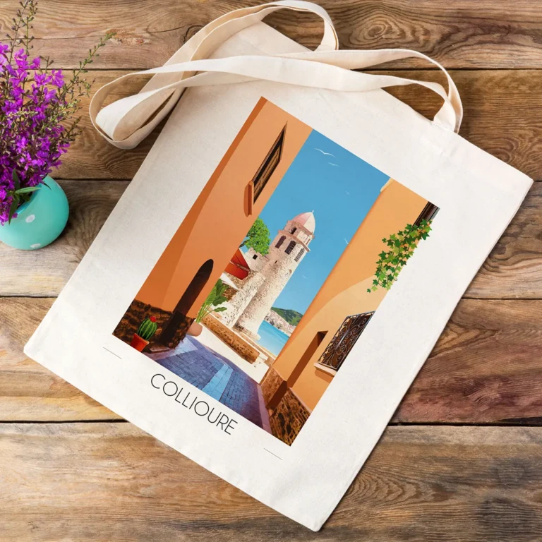 Foliove - Tote Bag Collioure Clocher