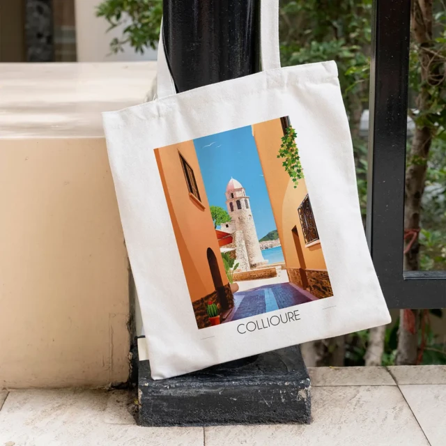 Foliove - Tote Bag Collioure Clocher