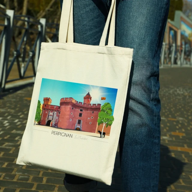Foliove - Tote Bag Perpignan Castillet