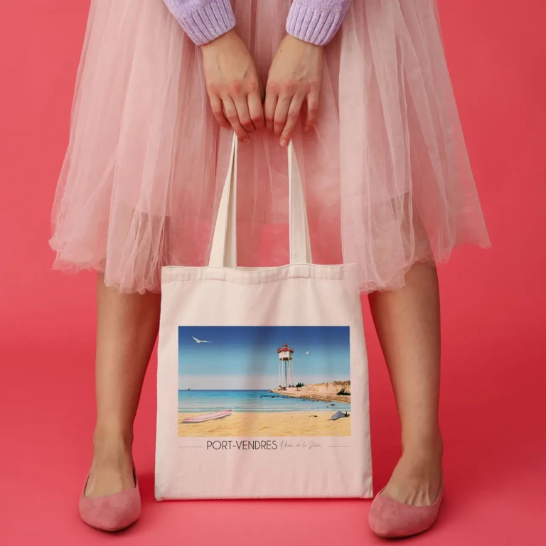 Foliove - Tote Bag Port Vendres Phare de la jetée