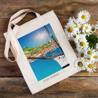 Tote Bag Port Vendres Port par la marque Foliove Foliove - Tote Bag Port Vendres Port