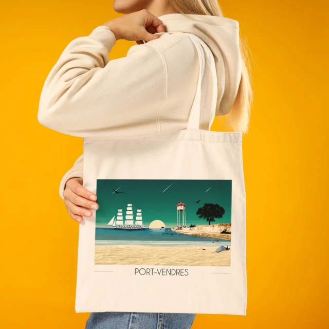 Foliove - Tote Bag Port Vendres Voilier
