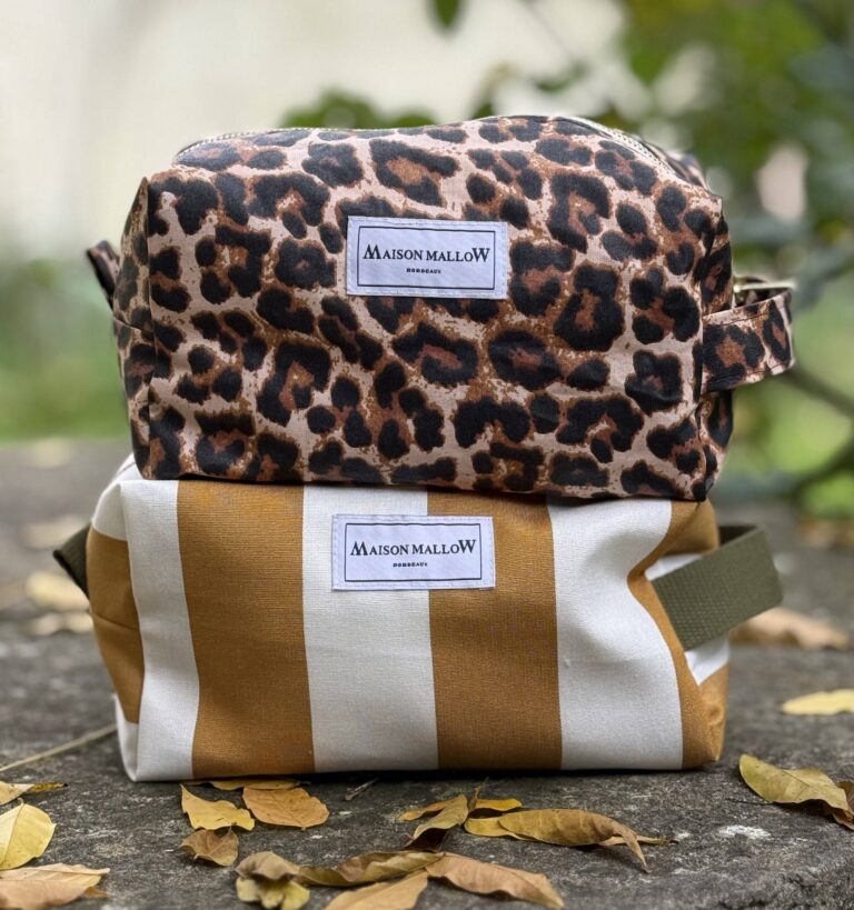 Maison Mallow - Trousse de toilette XXL léopard enduit