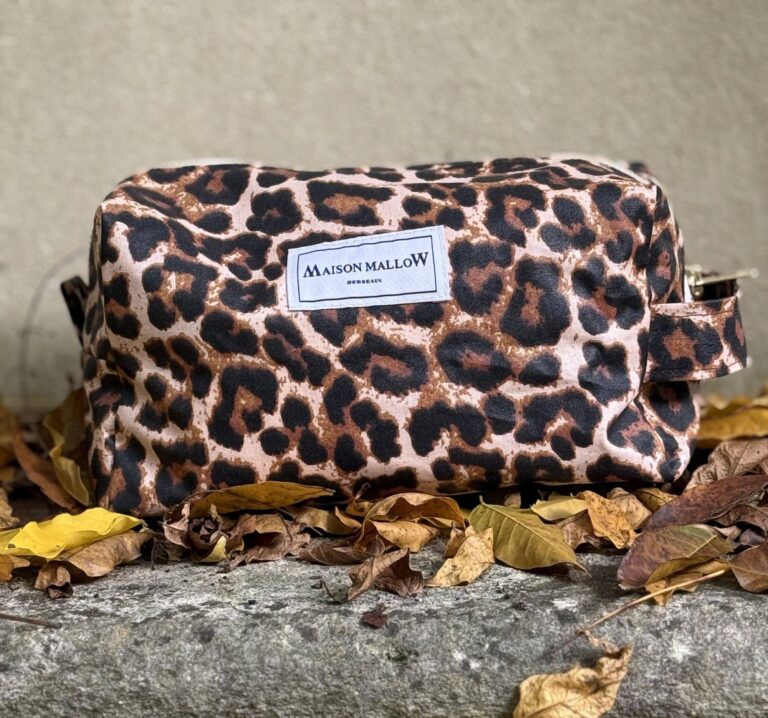Maison Mallow - Trousse de toilette XXL léopard enduit