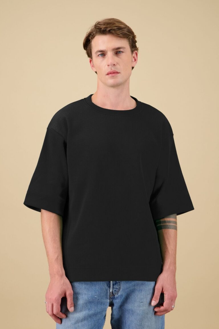 Nitto Knitwear - Vahé manches courtes - Noir