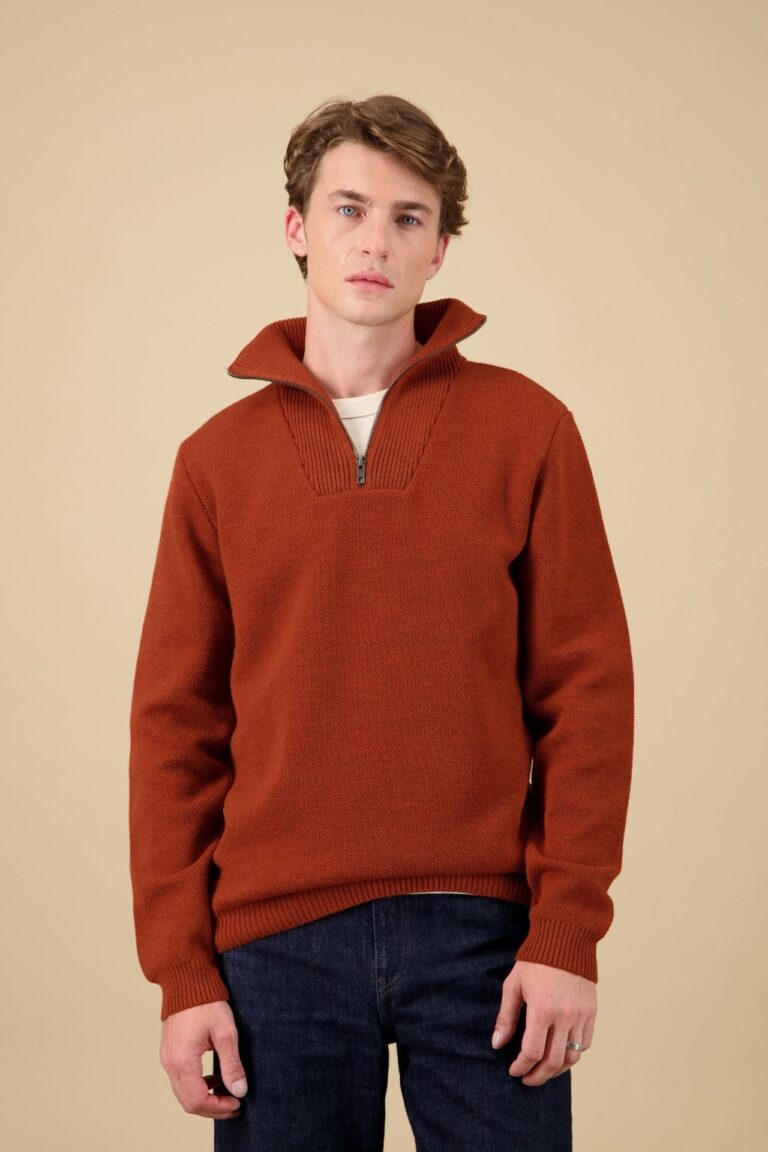 Nitto Knitwear - Pull Youri Camionneur - Orange