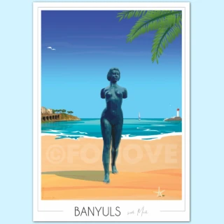 Foliove - Affiche Banyuls sur Mer Maillol