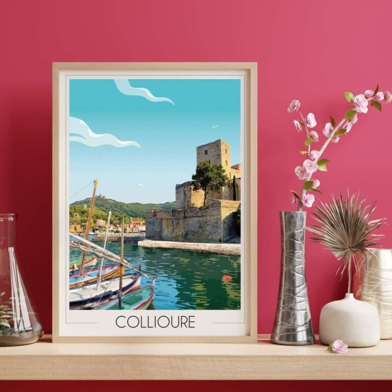 Foliove - Affiche Collioure Château Royal