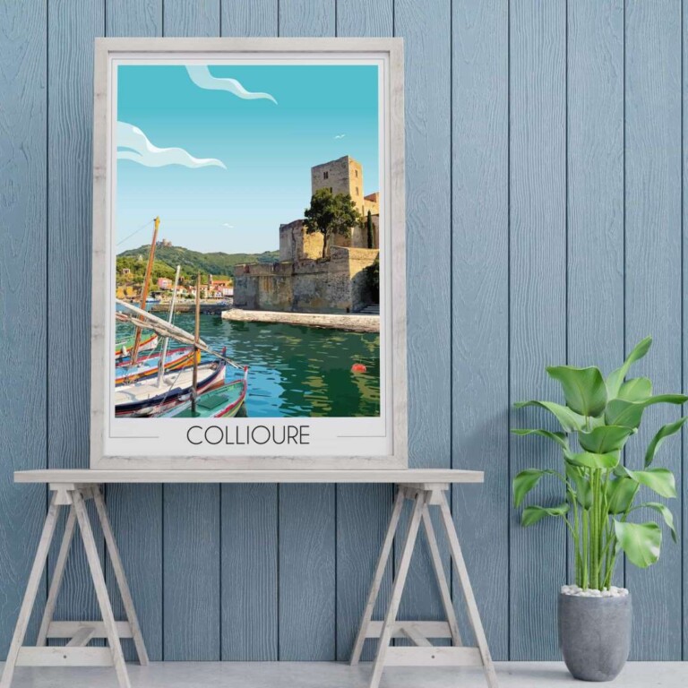 Foliove - Affiche Collioure Château Royal