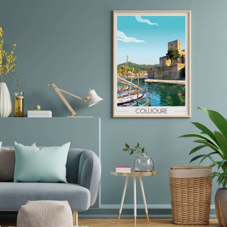 Foliove - Affiche Collioure Château Royal