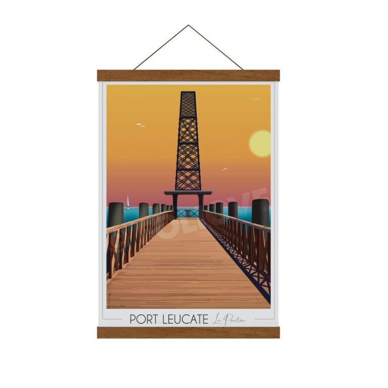 Foliove - Affiche Port Leucate Ponton