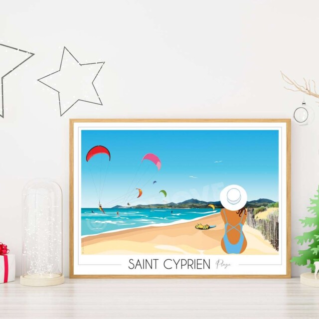 Foliove - Affiche Saint Cyprien Plage