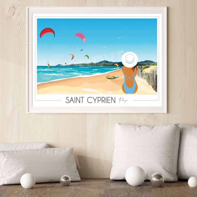 Foliove - Affiche Saint Cyprien Plage