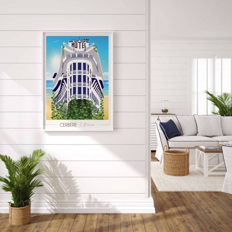 Foliove - Affiche Cerbère Hôtel Belvédère du rayon vert