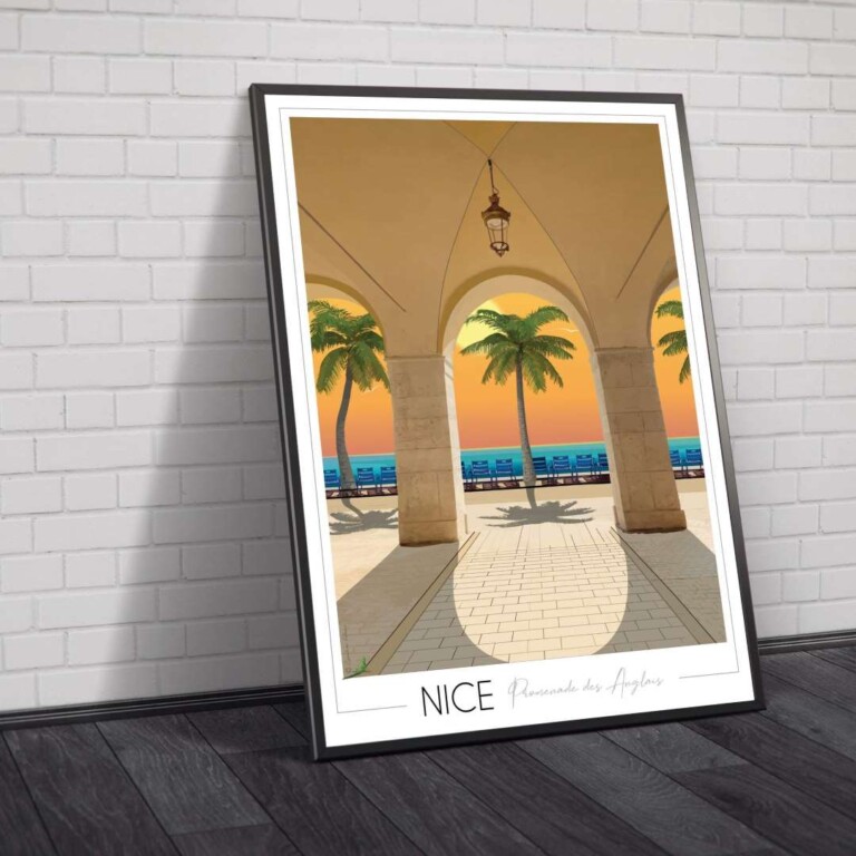 Foliove - Affiche Nice - Promenade des anglais