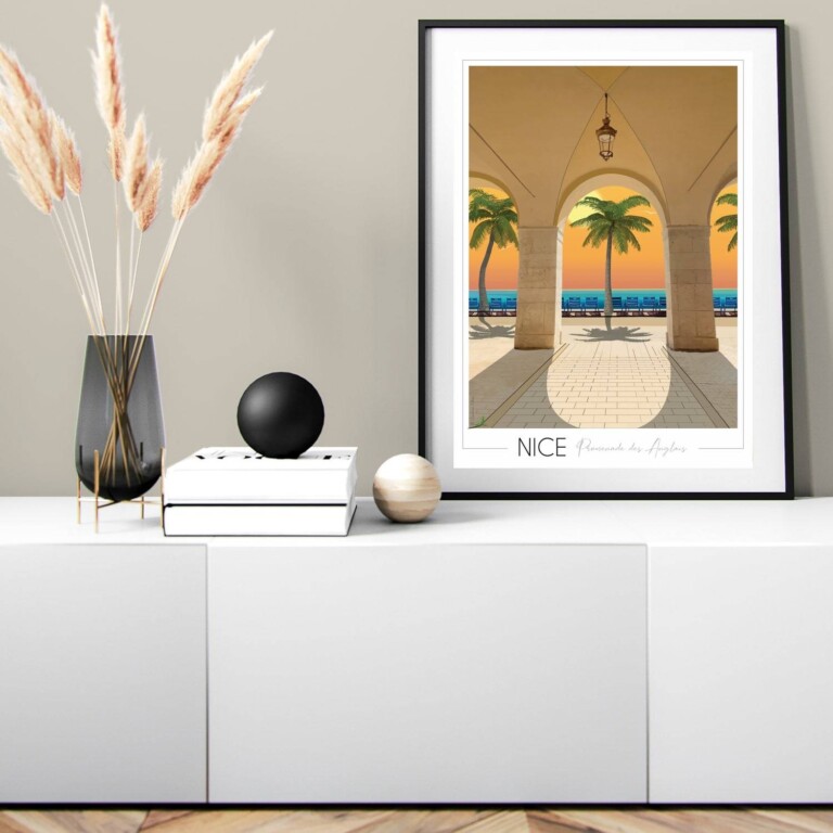 Foliove - Affiche Nice - Promenade des anglais