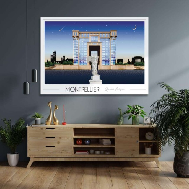 Foliove - Affiche Montpellier Antigone