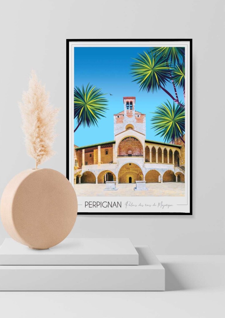 Foliove - Affiche Perpignan - Palais des rois de Majorque