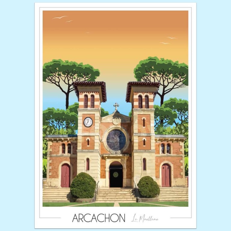 Foliove - Affiche Le Moulleau - Arcachon