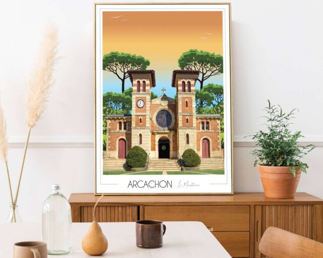 Foliove - Affiche Le Moulleau - Arcachon