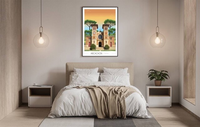 Foliove - Affiche Le Moulleau - Arcachon