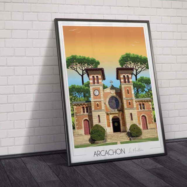 Foliove - Affiche Le Moulleau - Arcachon