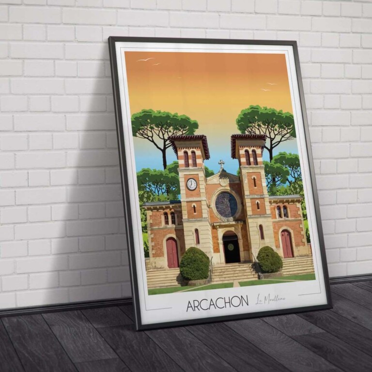 Foliove - Affiche Le Moulleau - Arcachon