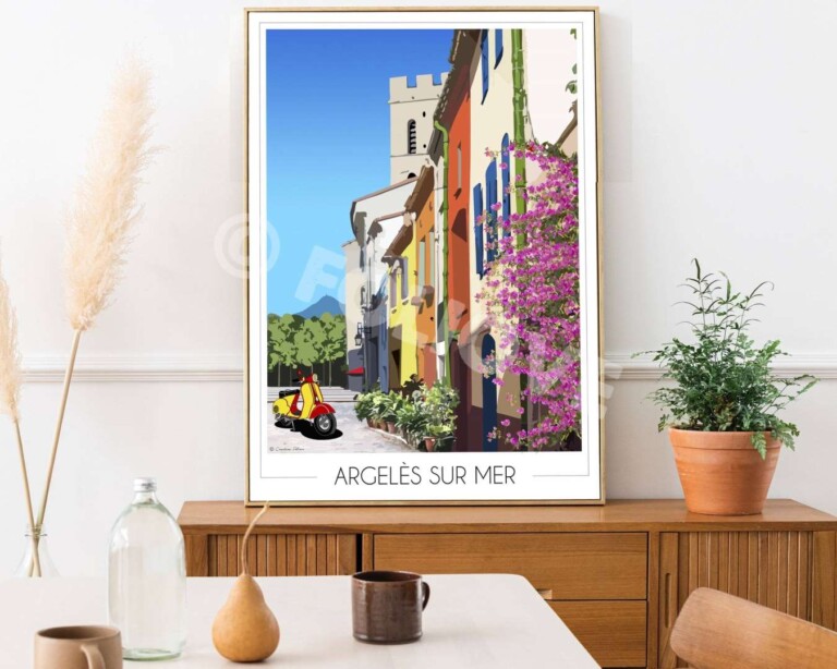 Foliove - Affiche Argelès sur Mer village