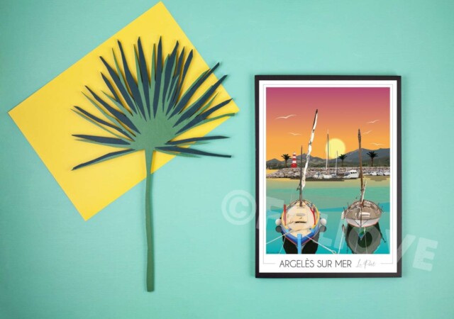Foliove - Affiche Argelès sur Mer Port