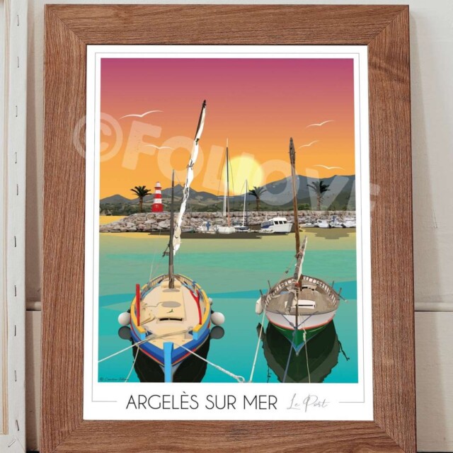 Foliove - Affiche Argelès sur Mer Port