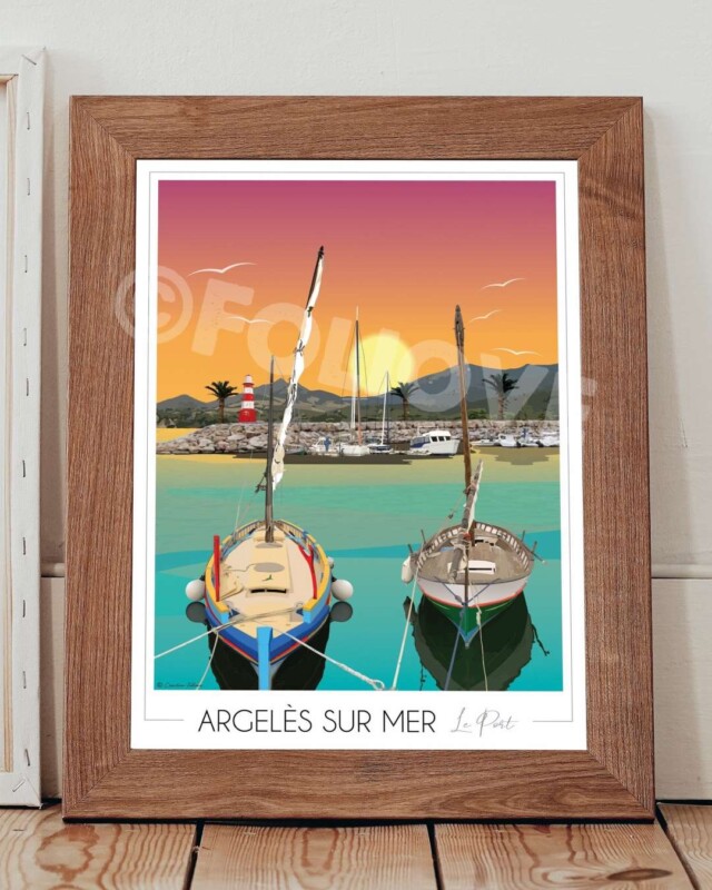 Foliove - Affiche Argelès sur Mer Port