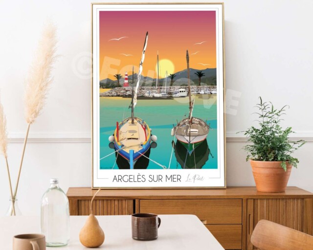 Foliove - Affiche Argelès sur Mer Port
